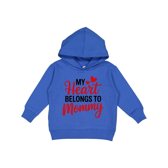 Inktastic My Heart Belongs to Mommy with Red Hearts Toddler Hoodie