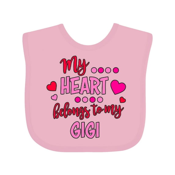 Inktastic My Heart Belongs to My Gigi Boys or Girls Baby Bib