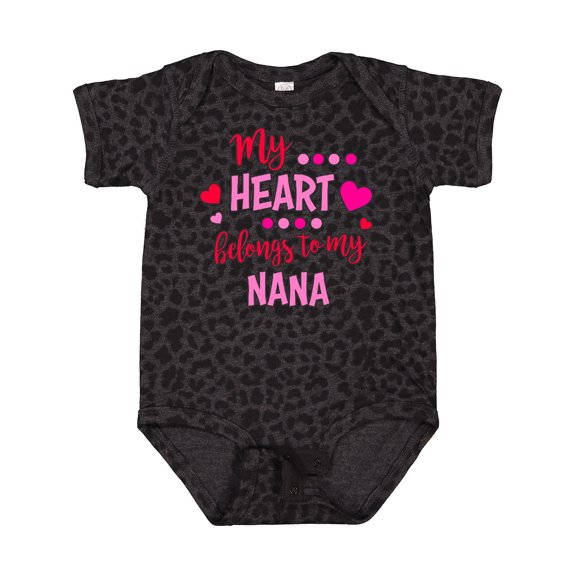 Inktastic My Heart Belongs to My Nana Boys or Girls Baby Bodysuit