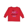 thumbnail image 1 of Inktastic My Heart Belongs to My Nana Boys or Girls Long Sleeve Toddler T-Shirt, 1 of 5