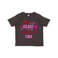 thumbnail image 1 of Inktastic My Heart Belongs to My Oma Boys or Girls Toddler T-Shirt, 1 of 5