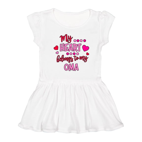 Inktastic My Heart Belongs to My Oma Girls Toddler Dress