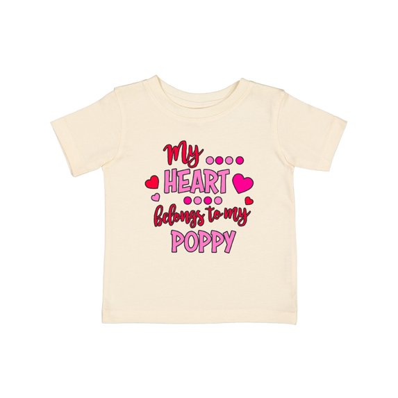 Inktastic My Heart Belongs to My Poppy Boys or Girls Baby T-Shirt