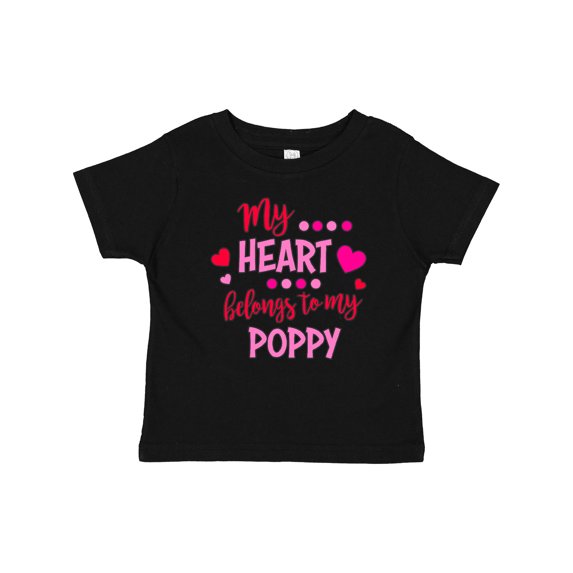 Inktastic My Heart Belongs to My Poppy Boys or Girls Baby T-Shirt