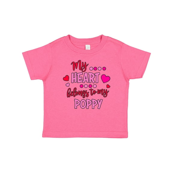 Inktastic My Heart Belongs to My Poppy Boys or Girls Baby T-Shirt