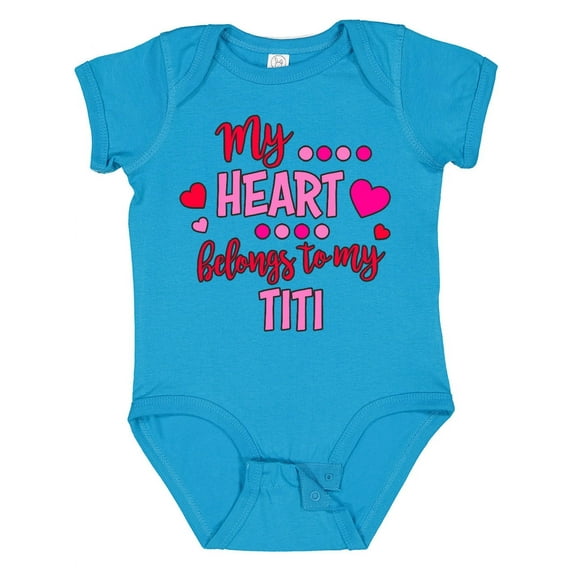 Inktastic My Heart Belongs to My Titi Boys or Girls Baby Bodysuit