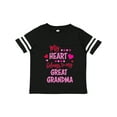 thumbnail image 1 of Inktastic My Heart Belongs to my Great Grandma Boys or Girls Toddler T-Shirt, 1 of 5