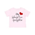 thumbnail image 1 of Inktastic My Heart belongs firefighter Girls Toddler T-Shirt, 1 of 5