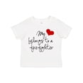 thumbnail image 1 of Inktastic My Heart belongs firefighter Girls Toddler T-Shirt, 1 of 5