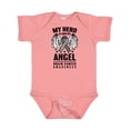 thumbnail image 1 of Inktastic My Hero is Now My Angel Brain Cancer Awareness Boys or Girls Baby Bodysuit, 1 of 5