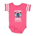 thumbnail image 1 of Inktastic My Hero is Now My Angel Colon Cancer Awareness Boys or Girls Baby Bodysuit, 1 of 5