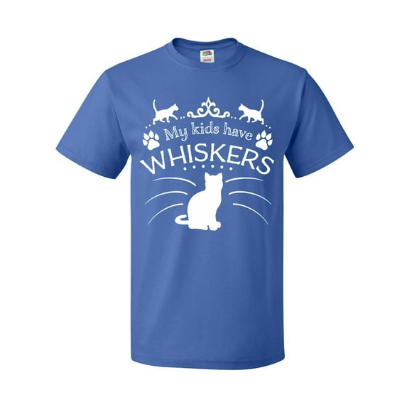 Inktastic My Kids Have Whiskers- Cat Family Pets T-Shirt