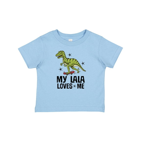 Inktastic My Lala Loves Me Dinosaur Boys Baby T-Shirt