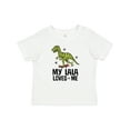 thumbnail image 1 of Inktastic My Lala Loves Me Dinosaur Boys Baby T-Shirt, 1 of 5