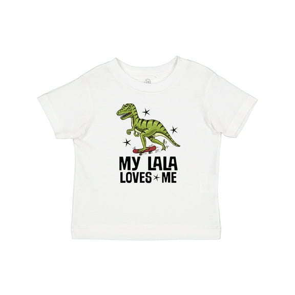 Inktastic My Lala Loves Me Dinosaur Boys Baby T-Shirt
