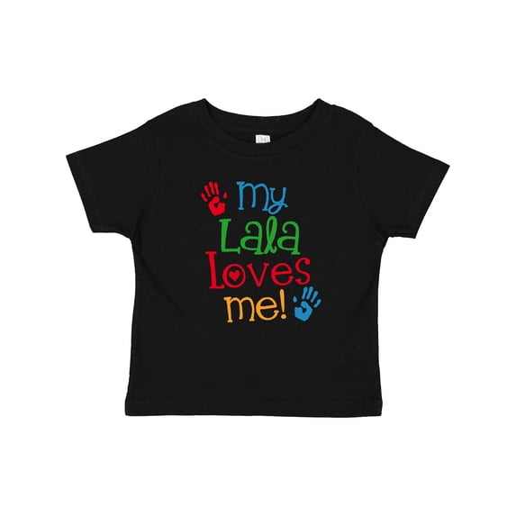 Inktastic My Lala Loves Me Grandchild Boys or Girls Baby T-Shirt