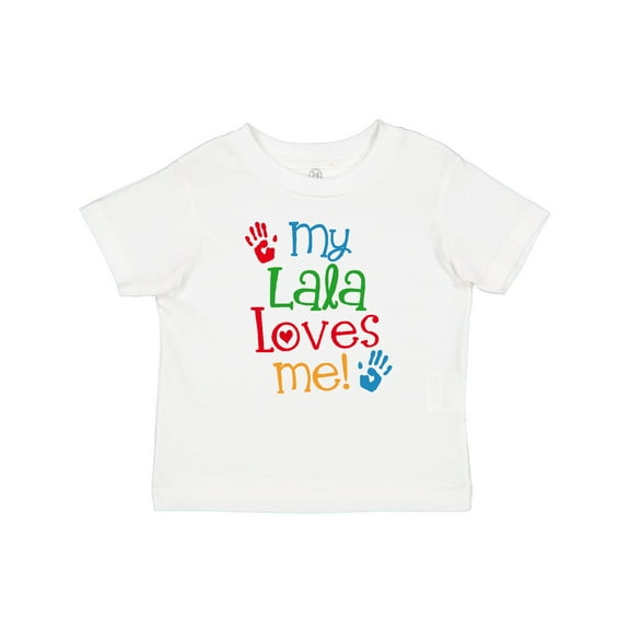 Inktastic My Lala Loves Me Grandchild Boys or Girls Baby T-Shirt