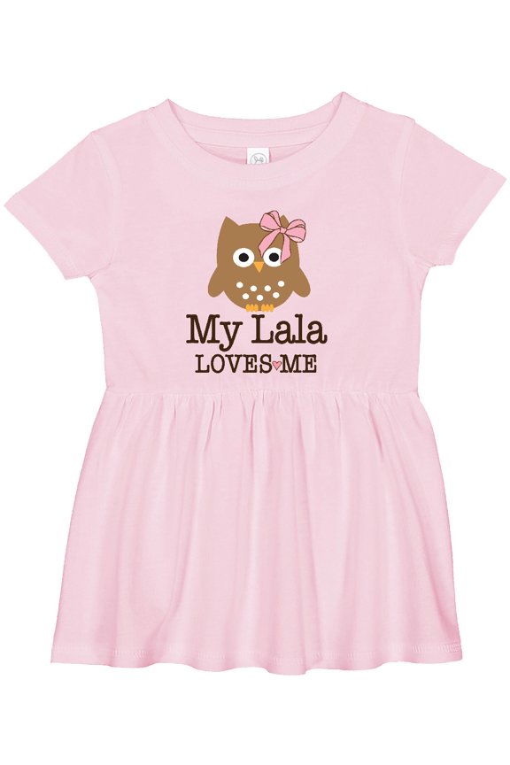 My Lala Loves Me Grandchild Owl Girls Baby Dress