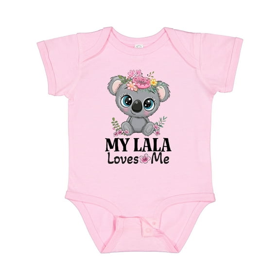 Inktastic My Lala Loves Me Granddaughter Koala Girls Baby Bodysuit