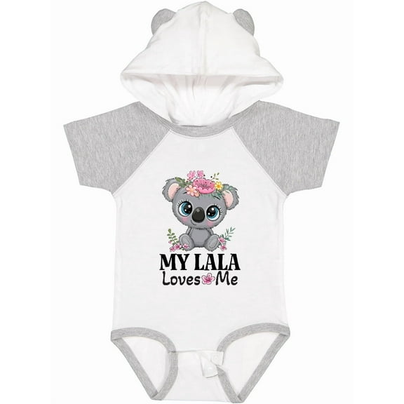 Inktastic My Lala Loves Me Granddaughter Koala Girls Baby Bodysuit