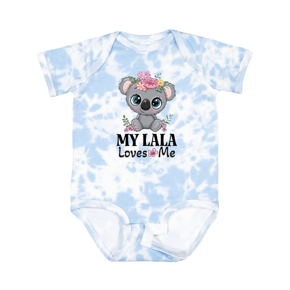 Inktastic My Lala Loves Me Granddaughter Koala Girls Baby Bodysuit