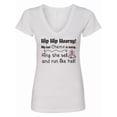 thumbnail image 1 of Inktastic My Last Chemo Women's V-Neck T-Shirt, 1 of 5