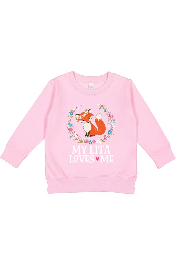 My Lita Loves Me Girls Grandchild Fox Toddler Sweatshirt