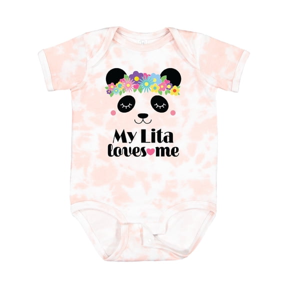 Inktastic My Lita Loves Me Grandchild Bear Girls Baby Bodysuit