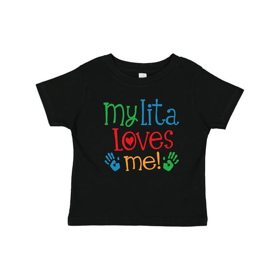 Inktastic My Lita Loves Me Grandchild Boys or Girls Baby T-Shirt
