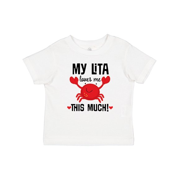 Inktastic My Lita Loves Me Grandkids Crab Boys or Girls Baby T-Shirt
