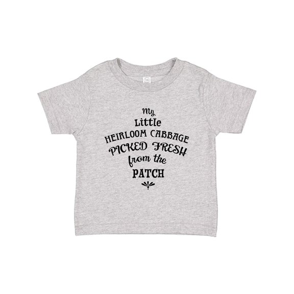 Inktastic My Little Heirloom Cabbage Picked Fresh From the Patch Boys or Girls Toddler T-Shirt