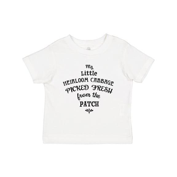 Inktastic My Little Heirloom Cabbage Picked Fresh From the Patch Boys or Girls Toddler T-Shirt