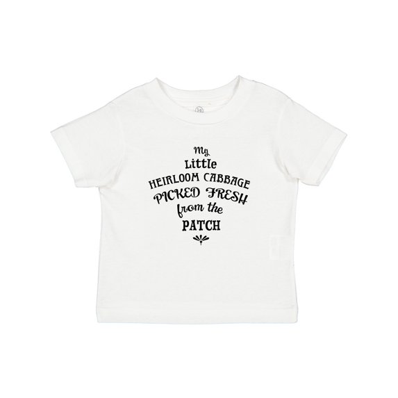 Inktastic My Little Heirloom Cabbage Picked Fresh from the Patch Boys or Girls Baby T-Shirt