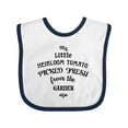thumbnail image 1 of Inktastic My Little Heirloom Tomato Picked Fresh from the Garden Boys or Girls Baby Bib, 1 of 4