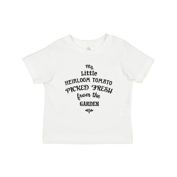 Inktastic My Little Heirloom Tomato Picked Fresh from the Garden Boys or Girls Toddler T-Shirt