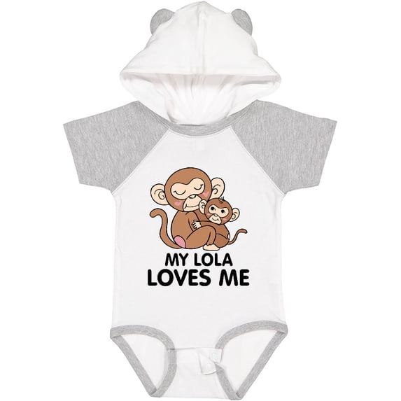 Inktastic My Lola Loves Me Boys or Girls Baby Bodysuit