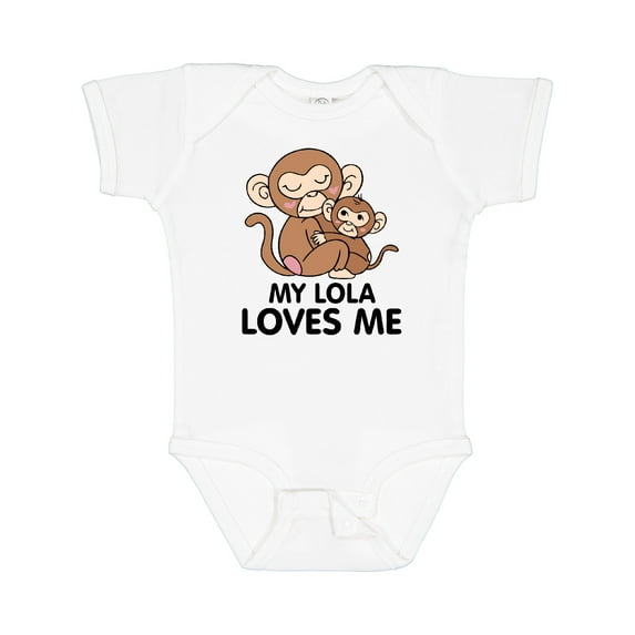 Inktastic My Lola Loves Me Boys or Girls Baby Bodysuit