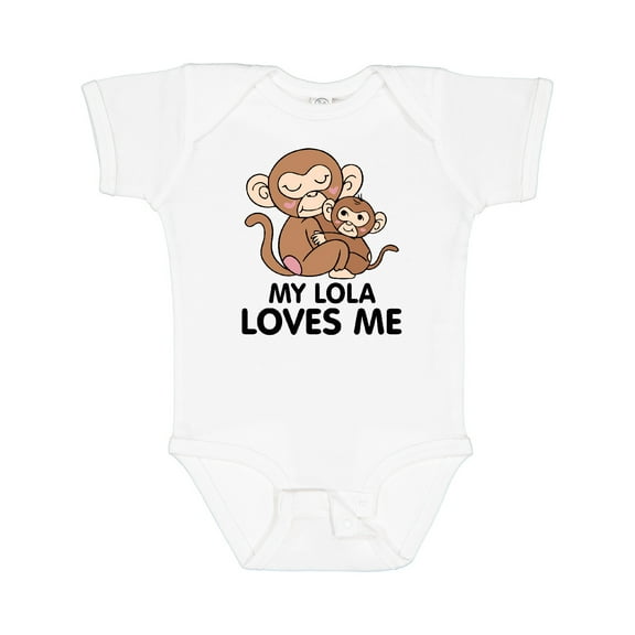 Inktastic My Lola Loves Me Boys or Girls Baby Bodysuit