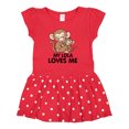 thumbnail image 1 of Inktastic My Lola Loves Me Gift Baby Girl Dress, 1 of 4