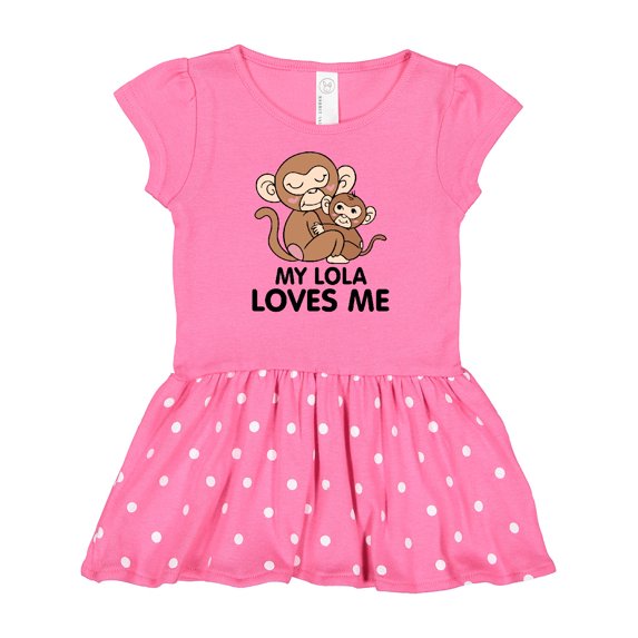 Inktastic My Lola Loves Me Gift Baby Girl Dress