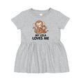 thumbnail image 1 of Inktastic My Lola Loves Me Girls Baby Dress, 1 of 5