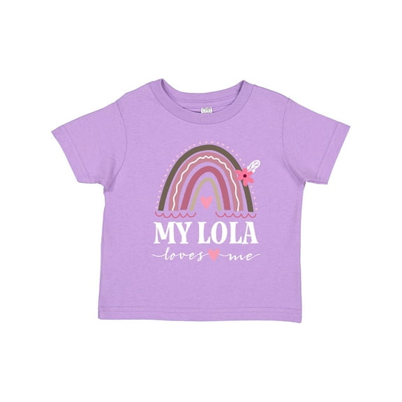 Inktastic My Lola Loves Me Granddaughter Girls Toddler T-Shirt