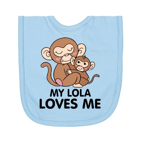 Inktastic My Lola Loves Me Newborn Bib