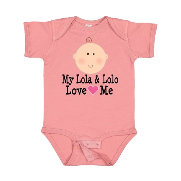 Inktastic My Lola and Lolo Love Me Girls Baby Bodysuit