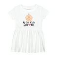 thumbnail image 1 of Inktastic My Lola and Lolo Love Me Girls Baby Dress, 1 of 5
