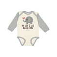 thumbnail image 1 of Inktastic My Lola and Lolo Love Me Grandbaby Boys or Girls Long Sleeve Baby Bodysuit, 1 of 5