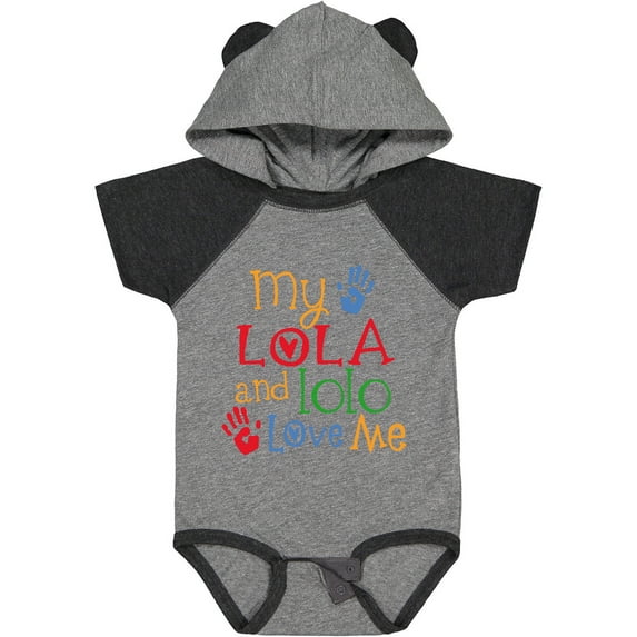 Inktastic My Lola and Lolo Love Me Grandchild Boys or Girls Baby Bodysuit