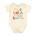 thumbnail image 1 of Inktastic My Lola and Lolo Love Me Grandchild Boys or Girls Baby Bodysuit, 1 of 5