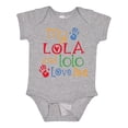 thumbnail image 1 of Inktastic My Lola and Lolo Love Me Grandchild Boys or Girls Baby Bodysuit, 1 of 5