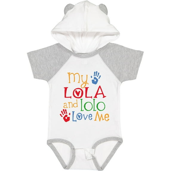 Inktastic My Lola and Lolo Love Me Grandchild Boys or Girls Baby Bodysuit